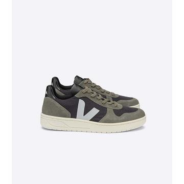 Black/Grey Women's Veja V-10 RIPSTOP Sneakers | AU 660EBC